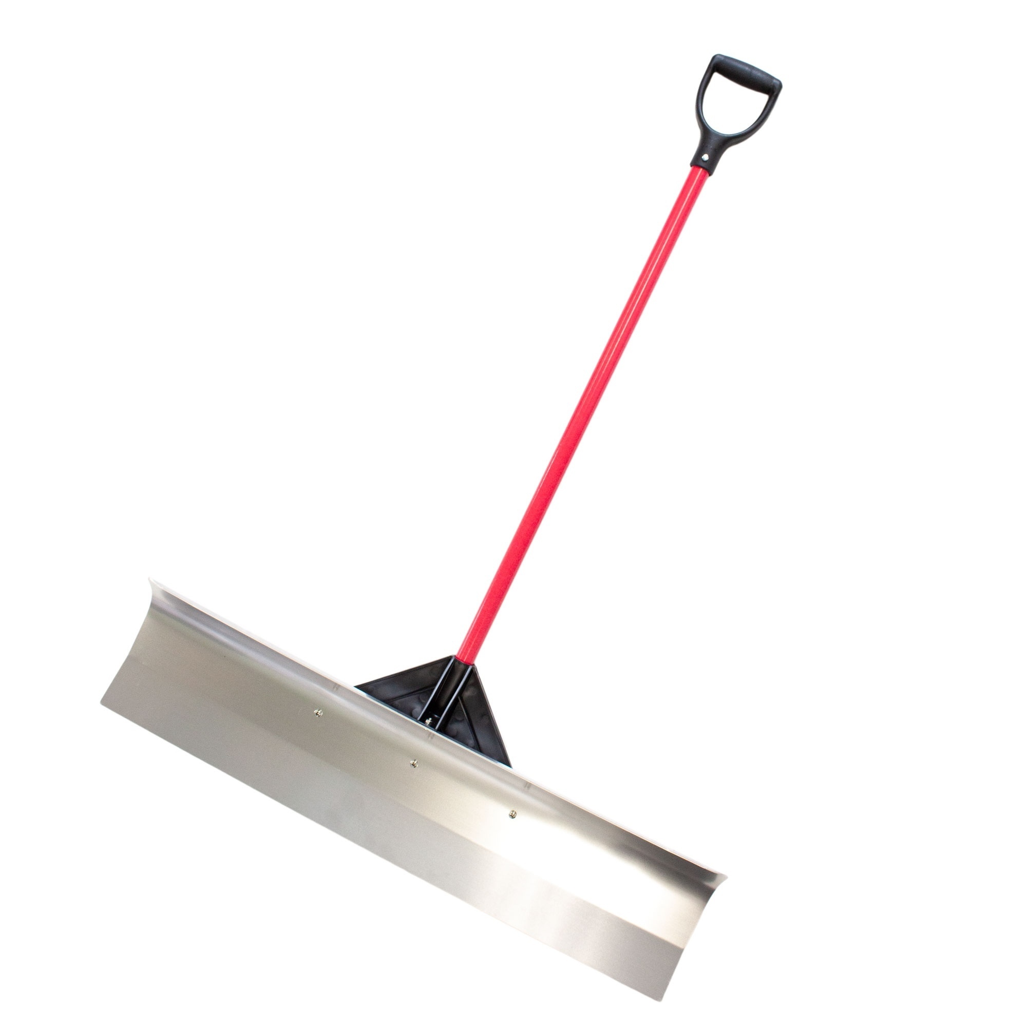 Bully Tools Aircraft-Grade Aluminum Snow Pusher — 40in., Fiberglass Handle, D-Grip, Model# 92822